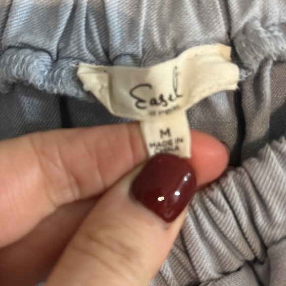 Easel Summer Señorita Chambray Off Shoulder Dress size medium - Picture 6 of 8